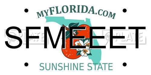 SFMEEET Florida License Plate