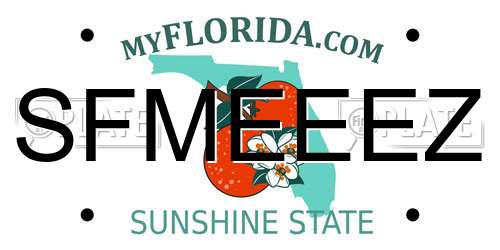 SFMEEEZ Florida License Plate
