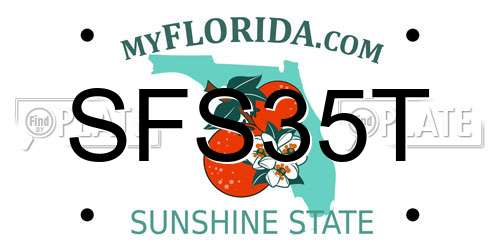 SFS35T Florida License Plate