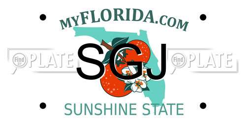 SGJ Florida License Plate