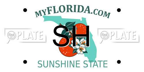SH Florida License Plate