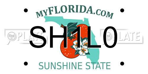 SH1L0 Florida License Plate