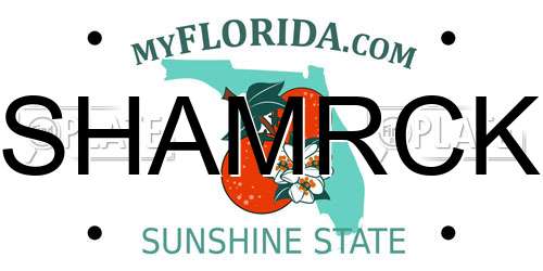 SHAMRCK Florida License Plate