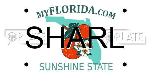 SHARL Florida License Plate