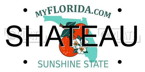 SHATEAU Florida License Plate