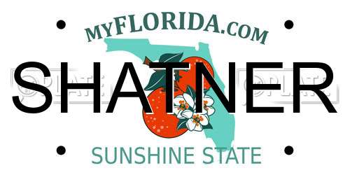 SHATNER Florida License Plate