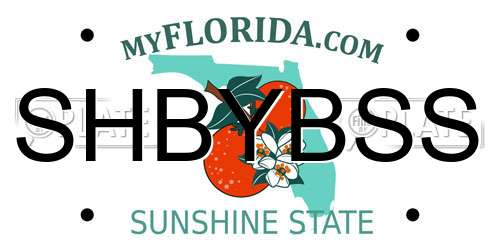 SHBYBSS Florida License Plate