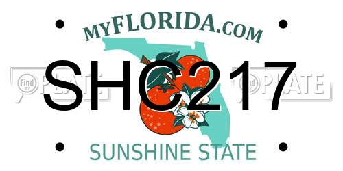 SHC217 Florida License Plate