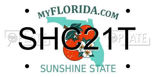 SHC21T Florida License Plate