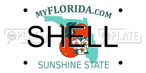 SHELL Florida License Plate
