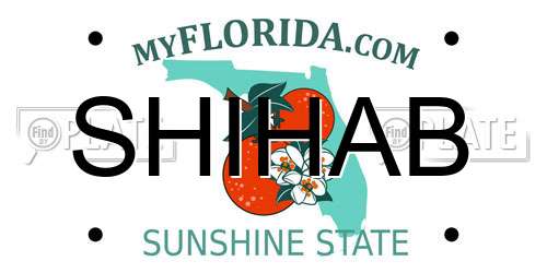 SHIHAB Florida License Plate