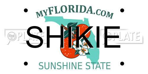 SHIKIE Florida License Plate