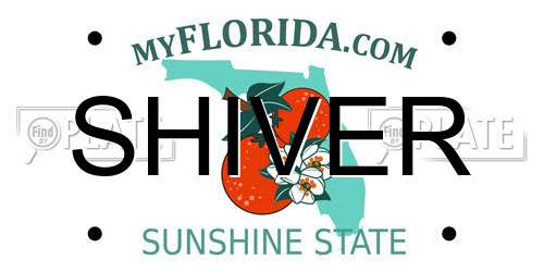 SHIVER Florida License Plate
