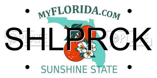 SHLPRCK Florida License Plate