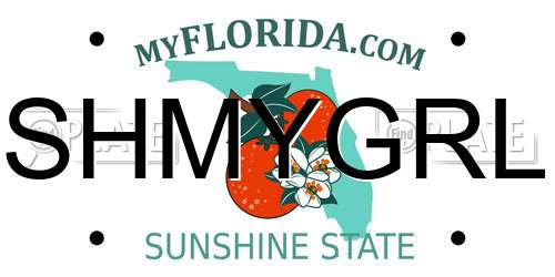 SHMYGRL Florida License Plate