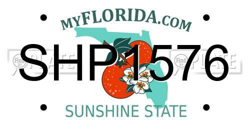 SHP1576 Florida License Plate