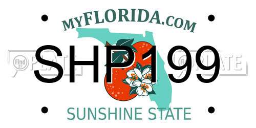 SHP199 Florida License Plate