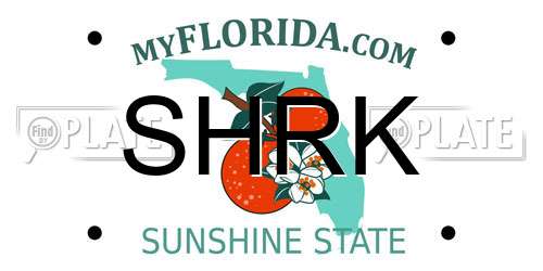 SHRK Florida License Plate
