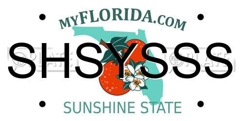 SHSYSSS Florida License Plate