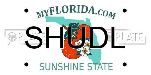 SHUDL Florida License Plate