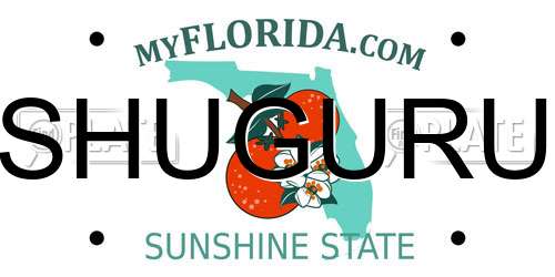 SHUGURU Florida License Plate