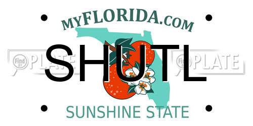 SHUTL Florida License Plate