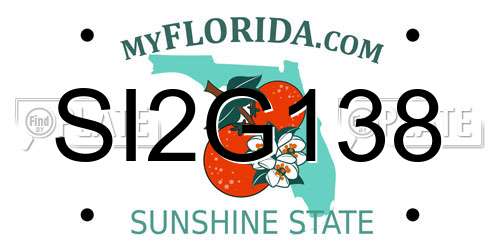 SI2G138 Florida License Plate