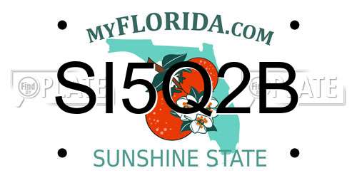 SI5Q2B Florida License Plate