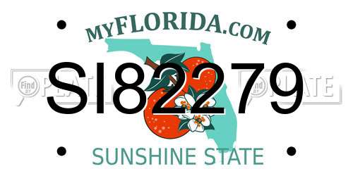 SI82279 Florida License Plate