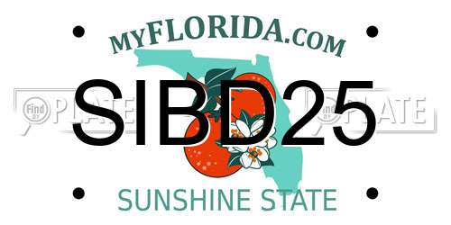 SIBD25 Florida License Plate