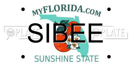 SIBEE Florida License Plate