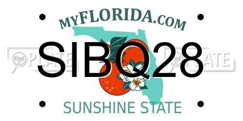 SIBQ28 Florida License Plate