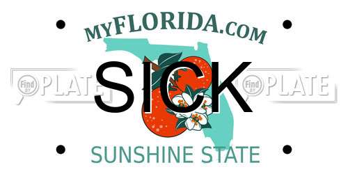 SICK Florida License Plate