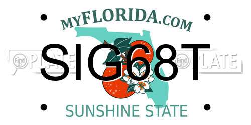 SIG68T Florida License Plate