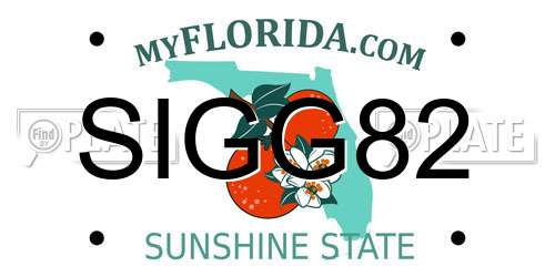 SIGG82 Florida License Plate