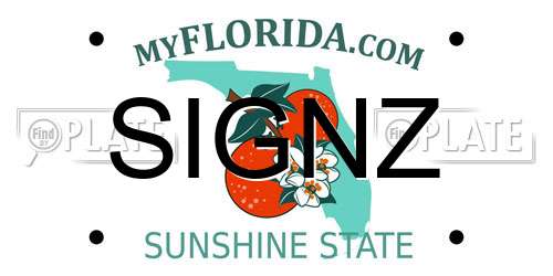 SIGNZ Florida License Plate