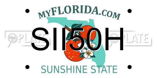 SII50H Florida License Plate