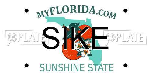 SIKE Florida License Plate