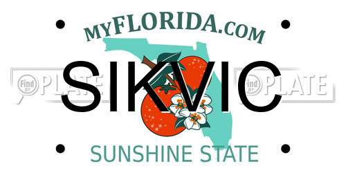 SIKVIC Florida License Plate