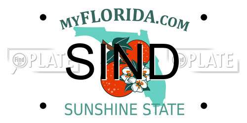 SIND Florida License Plate