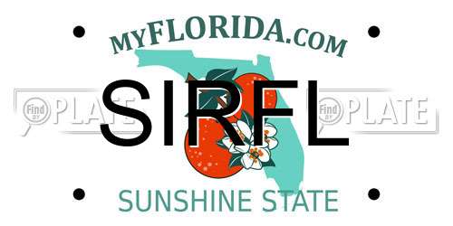SIRFL Florida License Plate