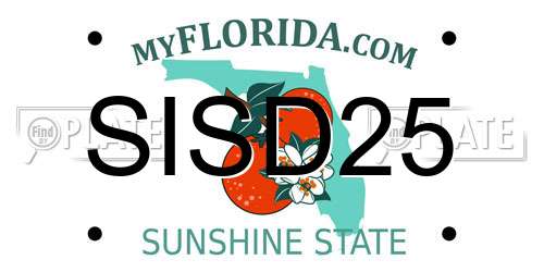 SISD25 Florida License Plate