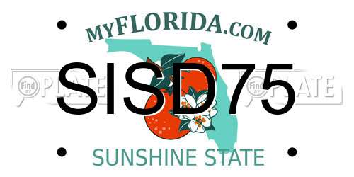 SISD75 Florida License Plate