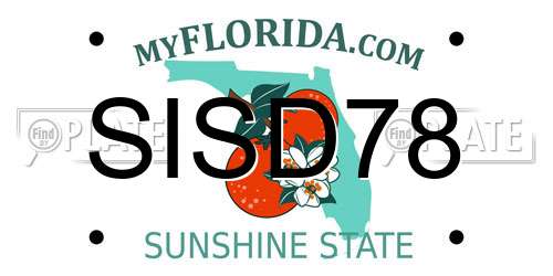 SISD78 Florida License Plate