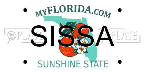 SISSA Florida License Plate