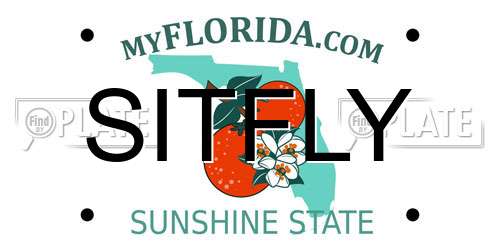 SITFLY Florida License Plate