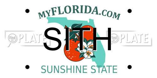 SITH Florida License Plate