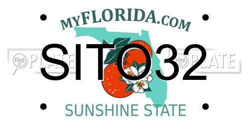 SITO32 Florida License Plate