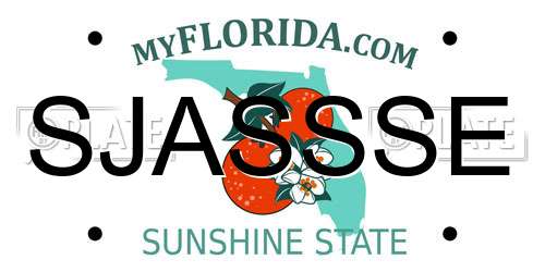 SJASSSE Florida License Plate