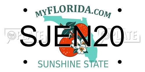 SJEN20 Florida License Plate